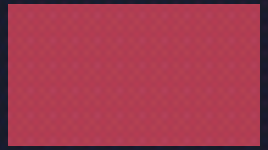 Pure red screen